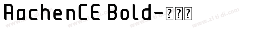 AachenCE Bold字体转换